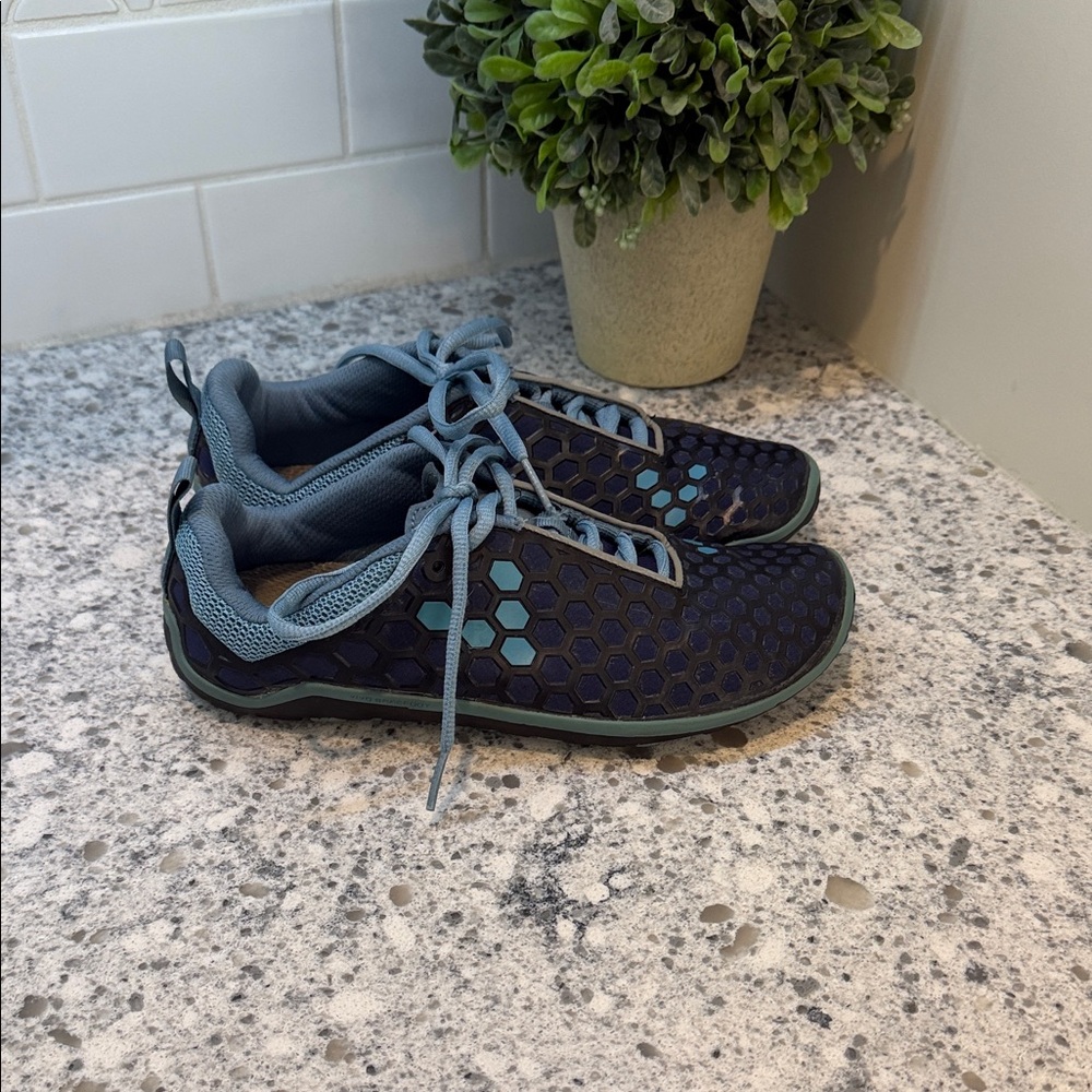 Vivo barefoot Terra Plana Minimalist Running Blue Shoes Trainers Size 38